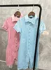 Kadınlar Playsuit Casual Dönüş Yaka Kısa Kollu Çamarlar Desen Matafi Takım Önde Yüksek Bel İnce Düğmeler Tulum