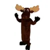 Prestaties Moose Dier Mascotte Kostuums Kerst Fancy Feestjurk Stripfiguur Outfit Pak Volwassenen Grootte Carnaval Pasen Adv330V