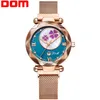 Dom Women Watch Luxury Magnetic Buckle Mesh Band Quartz腕時計女性ローズゴールドウォッチZegarek Damsk G-1257GK-1M318Y
