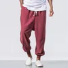 Men's Pants Cotton Linen Casual Men Long Summer Harem Trousers Male Chinese Style Baggy Joggers Harajuku Jersey 2023 Clothes