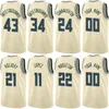 Man Kids Printed Basketball Andre Jackson Jersey 44 Chris Livingston 15 Khris Middleton 22 Giannis Antetokounmpo 34 Jrue Holiday 21 Grayson Allen Pat Connaughton