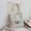 Shopping Bags Bag Foldable Student Canvas Shoulder Dog Printed Ladies Shopper Travel Tote Work Handbag Organizer