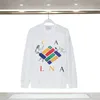 Designer Sweatshirt For Men Fall Spring Center Invertered Casa Badge Brodery Design 100% bomullströja Löst skjorta överdimensionerad plus storlek M-3XL