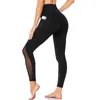 Active Pants Li-Fi Leggings Yoga High midjan Gym Sport Kvinnor Fitness Kvinnlig Leging Running Trays Tights