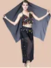 Sahne Giyim 3 Parça Takım Kadınlar İçin Yetişkin Göbektans Kostümleri Belly Dans Kostümü 3pcs Set Kadın Dans Et 8 Renk