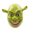 Maschere per feste Green Shrek Latex Movie Cosplay Maschera per animali per adulti Realistic Masquerade Prop Fancy Dress Halloween 230713