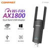 محولات الشبكة CF-953AX WIFI 6 USB ADAPTER 2.4G 5G AX1800 عالية السرعة USB3.0 بطاقة شبكة DONGLE اللاسلكية MT7921AU WIFI6 محول WIN1011 230713