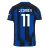 Fans Spieler 23 24 LUKAKU InterS LAUTARO Milans Fußballtrikots JUBILÄUM CORREA DZEKO BARELLA SKRINIAR 2023 2024 BROZOVIC Home Away Fußballtrikot Herren Kinderset