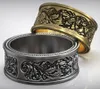 Anelli a grappolo 13g Vintage Floral Pattern Wedding Band Coppia Art Relief 925 Solid Sterling Silver