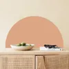 Wall Stickers Bohemian semi circular pink beige graphic wallpaper detachable vinyl wallpaper decals peeling and stickers living room interior decoration 230714