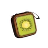 Duffel Bags Small Storage Bag Tinplate Tin Box Coin Jewelry Case Gift Fruit Printing Pouch Travel Earphone