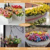 Dekorative Blumen Künstliche Blume 32 cm 7 Köpfe 1 Stück Orchidee Rosa Zou Chrysantheme Fake Home Room Desktop Dekoration Pflanze