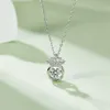 Collane con ciondolo Nuove donne creative di design Collana di gioielli in argento sterling 925 Moissanite all'ingrosso