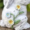 Decorative Objects Figurines Garden Decoration Accessories Nordic Rabbit Resin Crafts Decoration Outdoor Animal Balcony Objects Statue Crafts 230714