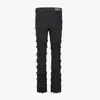 Jeans pour hommes en détresse gland Hip Hop mode pantalon Harakuju lavé Streetwear Denim pantalon pour homme coupe ajustée