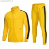 Men's Tracksuits Men's Sets Sports Suit Sportswear Tracksuit Men Jogging Casual Male Zipper Jackets + Pants 2 Pieces Sets Boy Sweatsuits Outwear T230714