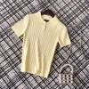 Man Designer Męskie koszulki Polos TEES High-end Stylist Letter Cotton V Neck Men Tops Tees Woman Tshirts Luksusowe swobodne ubrania