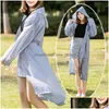 Impermeabili Cappotto antipioggia Eva con cappuccio Uni Poncho impermeabile lungo antivento Escursionismo all'aperto Impermeabile trasparente Moda Abbigliamento antipioggia portatile Dr Dhlv7