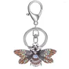 Keychains Fashion Keychain Keyring Blingbling Rhinestone Butterfly Key Chain Ring A202