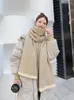 Sjaals 2023 Winter Vrouwen Sjaal Imitatie Kasjmier Gestreepte Preppy Stijl Dame Sjaal Femme Mujer Pashmina Bufanda Wrap Dikke Sjaal Stola