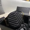 Bolsas de mensageiro redondas caviar de couro genuíno de qualidade 7A, bolsas femininas masculinas, crossbody, câmera, corrente de ouro, designer de luxo, bolsa overlock acolchoada para noite, bolsas de ombro