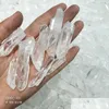 Arts And Crafts 100G Bk Rough White Clear Quartz Crystal Large Natural Stones Wand Point Specimen Reiki Healing Drop Delivery Home Ga Dh1Qq
