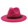 Мужчины Sombrero Bowler Church Church Шляпы для женщин Gorra Mujer Cap Belt Capeau Femme Vintage Fore Fedora Hat