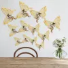 Creative 3D Butterfly Wall Stickers Textured Hollow Living Room Sovrum Butterfly Decoration Simulation Butterfly Beauty Wall Sticker VT1940