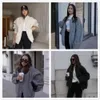 Impermeabili 2023 nuove donne casual colletto allentato giacche tuta sportiva delle nuove donne cappotto moda bomber da donna giacca Y2k primavera nuovo cappotto di peluche