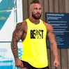 Canottiere da uomo Seven Joe Abbigliamento di marca Bodybuilding Fitness Uomo Top allenamento BEAST print Vest Stringer sportswear Canotta 230713