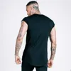 Męskie koszule 2023 Summer Mens marka odzież Moda Fitness koszula kulturystyka mięśni męski krótkie rękawie szczupłe bawełniane koszulki sportowe