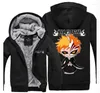 Herren Hoodies Bleach Ichigo Kurosaki Bankai Maske Cosplay Kostüm verdicken Winter Fleece Jacke Mantel Hoodie