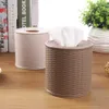 Tissue Boxes Napkins Round Container Living Room Bedroom Gift Napkin Holder Home Toilet Paper Storage Desktop Hotel Decorative Tissue Box Dustproof R230714