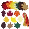 Decoratieve bloemen hangen bladlabels esdoornpapier met touwtje Multifunctionele bladeren voor Thanksgiving Bruiloft DIY-cadeau