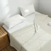 Koce 3 -warstwowa gazy letnia bawełniana bawełniana chłodna kołdra podwójne łóżko stałe rzut klimatyzatorem koc do domu