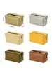 Tissue Boxes Napkins Nordic Bathroom And Kitchen Accessories Leather Woven Tissue Paper Box Holder Toilet Paper Organizer Storage Box Tissue Case R230714