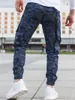 Erkek kot pantolon moda sokak kıyafeti erkek jogger pantolon gençlik gündelik kamuflaj dört mevsim ayak bileği bantlı elastikiyet markası jean
