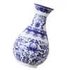 Vases Blue White Porcelain Vase Glass Railings For Ceremony Wall-mounted Ornament Ceramic Flower Railing Container Ceramics