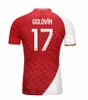 23 24 24 MAILLOT AS MONACO SOCCER JERSEYS Home Away 3th Volland 2023 2024 Football Shirt Embolo Fofana 2023 2024 Survetement de Foot Boadu Ben Yedder Golovin