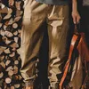 Pantaloni da uomo Trendy Vestibilità rilassata Straight Work Temperament Cargo Caviglia legata per lavorare