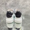 Nowe najlepsze luksusowe buty modowe The Four Seasons Sneakers Lace-Up Canvas Treners Haftery Street Style Stars Patches Size 35-46 XSD221105