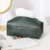 Tissue Boxes Napkins PU Leather Tissue Holder Household Tissue Storage Box Tissue Box Living Room Decoration Bedroom Kitchen Office Wholesale R230714