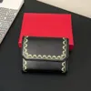 Designer Classic Men's and Women's Purse pli minimaliste léger luxe cuir de vachette étui original porte-cartes en cuir portefeuille carte sac