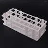 2Pcs Plastic Test Tube Rack 24 Holes Lab Holder For 25mm Tubes Detachable White
