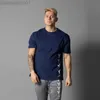 Mäns T-shirts Kort ärm Sports Fitness Training T-shirt Men Muscle Summer Running Leisure Cotton L230713