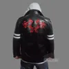 New Game Prototype Alex Mercer Cosplay Costume Embroidered Jacket PU Leather Coat Halloween Costumes for Women Men Custom Made289C