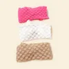 Bébé fille maille grand nœud bandeau Double nœud papillon enfants large dentelle creux Turban nouveau-né infantile doux élastique Nylon cheveux accessoires