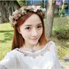 Decorative Flowers 2023 Artificial Girl Floral Crown Flower Bride Bridesmaid Hair Wedding Party Decor