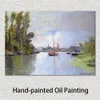 Landsbygdslandskap Canvas Art Argenteuil Sett från den lilla armen på Seine Claude Monet Målar Impressionist Home Decor