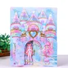 Barn leksaksklistermärken prinsessan klä upp flickor kawaii kostymark 3d tecknad klistermärke för scrapbooking book födelsedagspresent 230714